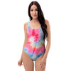 Rainbow Tie Dye One Piece Swimsuite-grizzshop