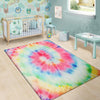 Rainbow Tie Dye Print Floor Mat-grizzshop