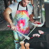 Rainbow Tie Dye Print Men's Apron-grizzshop