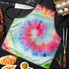 Rainbow Tie Dye Print Men's Apron-grizzshop