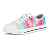 Rainbow Tie Dye Print Men's Low Top Shoes-grizzshop