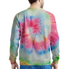 Rainbow Tie Dye Print Men's Sweatshirt-grizzshop