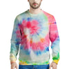 Rainbow Tie Dye Print Men's Sweatshirt-grizzshop