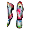 Rainbow Tie Dye Print Muay Thai Shin Guard-grizzshop