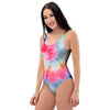 Rainbow Tie Dye Print One Piece Swimsuite-grizzshop