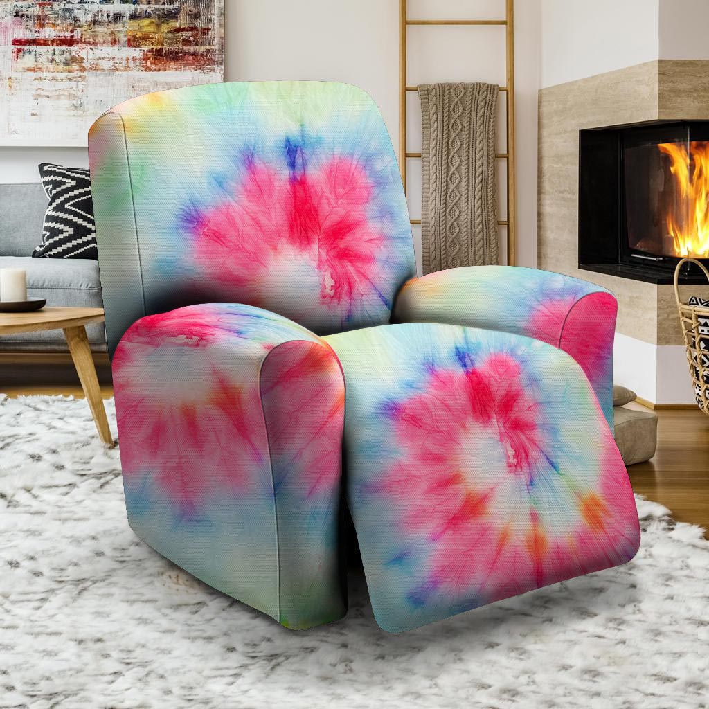 Rainbow Tie Dye Print Recliner Cover-grizzshop