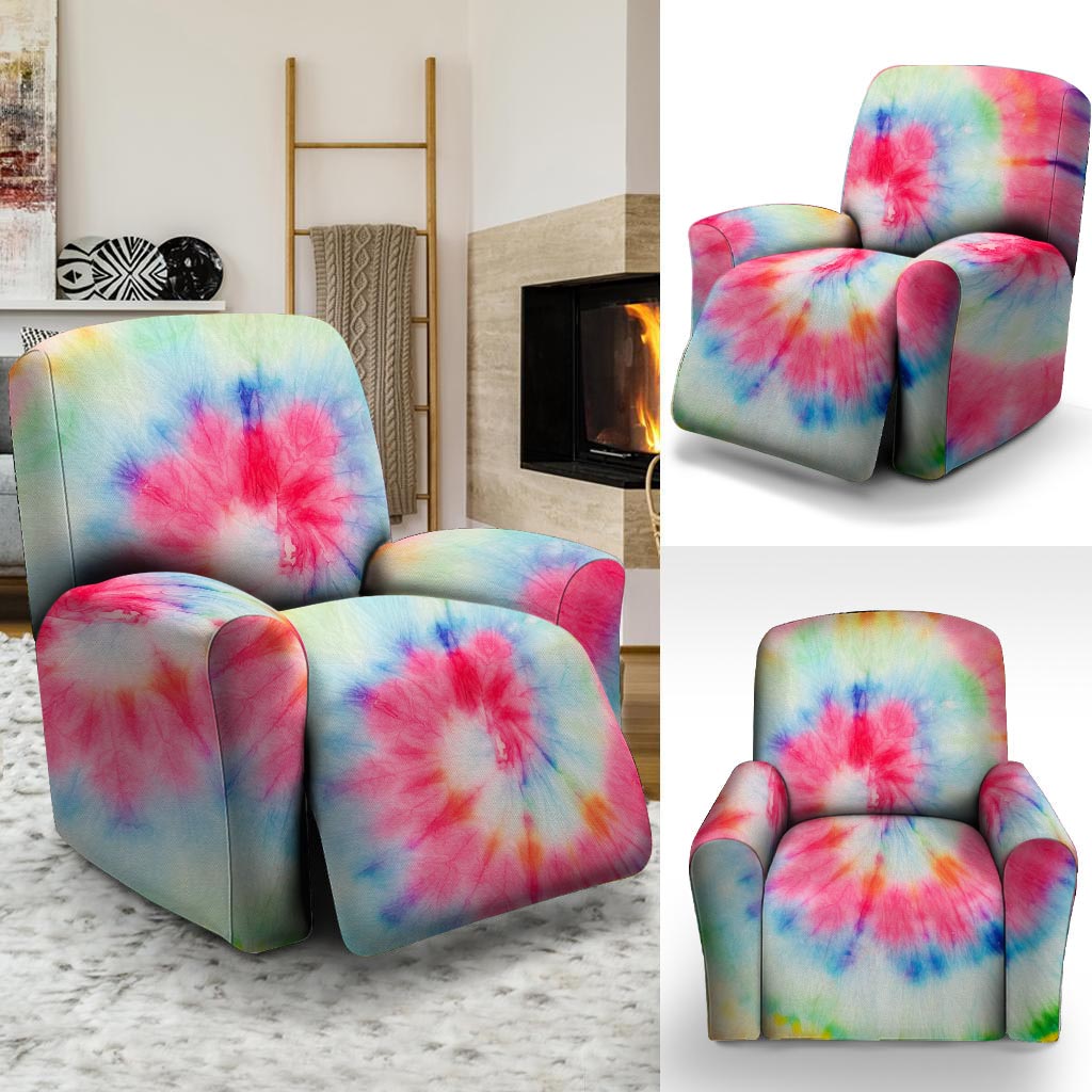 Rainbow Tie Dye Print Recliner Cover-grizzshop