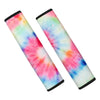 Rainbow Tie Dye Print Seat Belt Cover-grizzshop