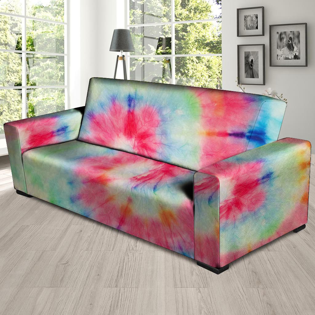 Rainbow Tie Dye Print Sofa Cover-grizzshop