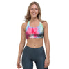 Rainbow Tie Dye Print Sports Bra-grizzshop