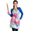 Rainbow Tie Dye Print Women's Apron-grizzshop