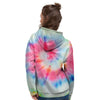 Rainbow Tie Dye Print Women's Hoodie-grizzshop