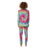 Rainbow Tie Dye Print Women's Pajamas-grizzshop