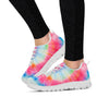 Rainbow Tie Dye Print Women's Sneakers-grizzshop