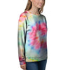 Rainbow Tie Dye Print Women's Sweatshirt-grizzshop