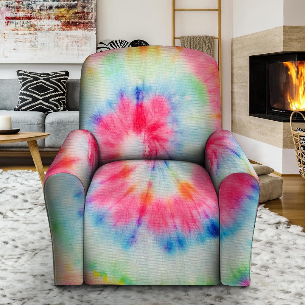 Rainbow Tie Dye Recliner Cover-grizzshop