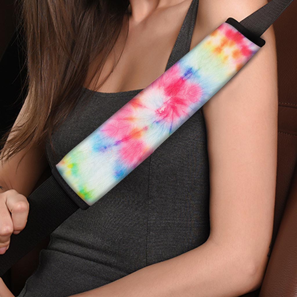 Rainbow Tie Dye Seat Belt Cover-grizzshop