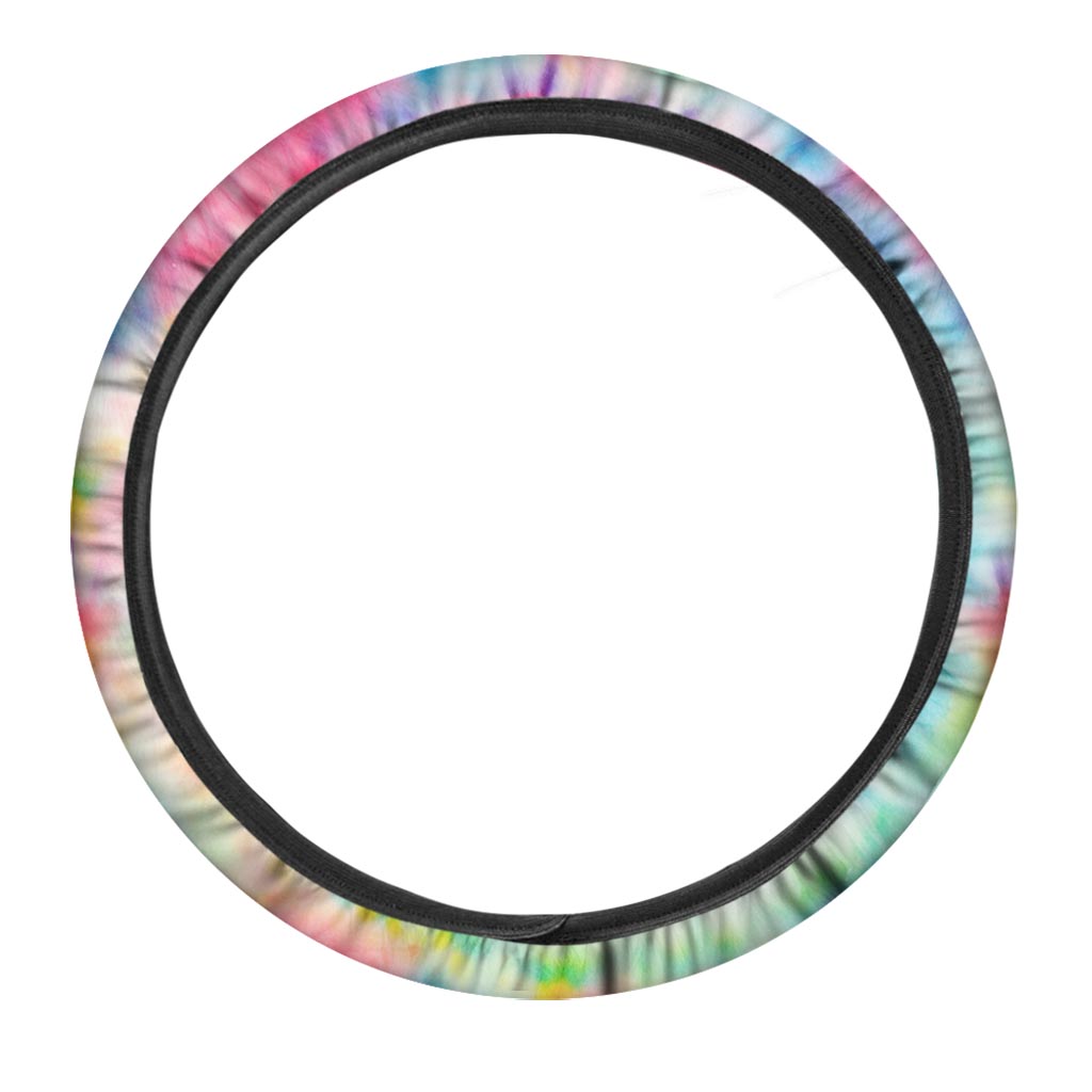 Rainbow Tie Dye Steering Wheel Cover-grizzshop