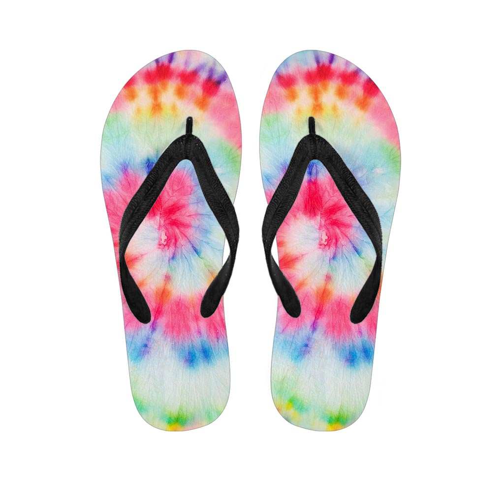 Rainbow Tie Dye Women's Flip Flops-grizzshop
