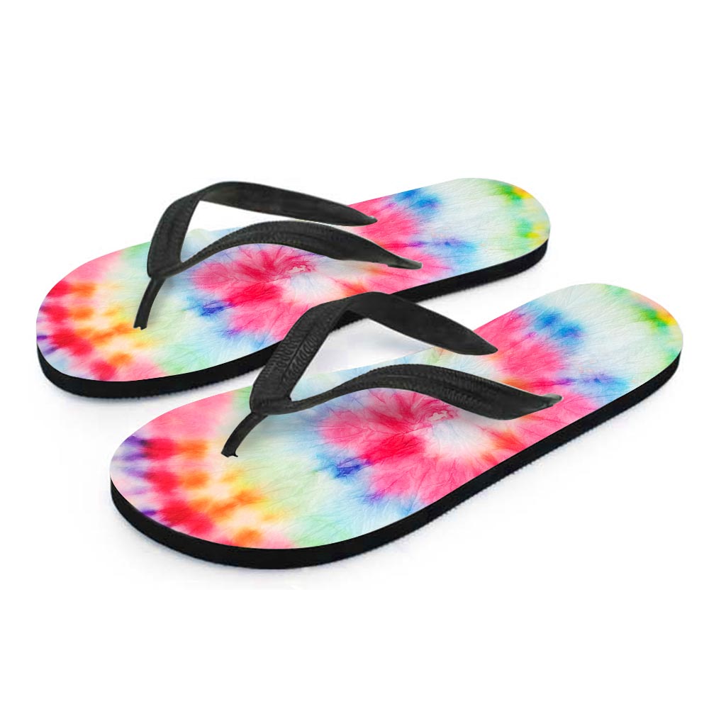 Rainbow Tie Dye Women's Flip Flops-grizzshop