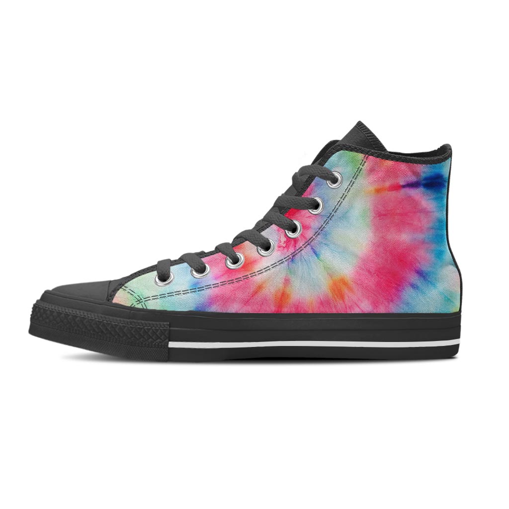 Rainbow Tie Dye Women's High Top Shoes-grizzshop