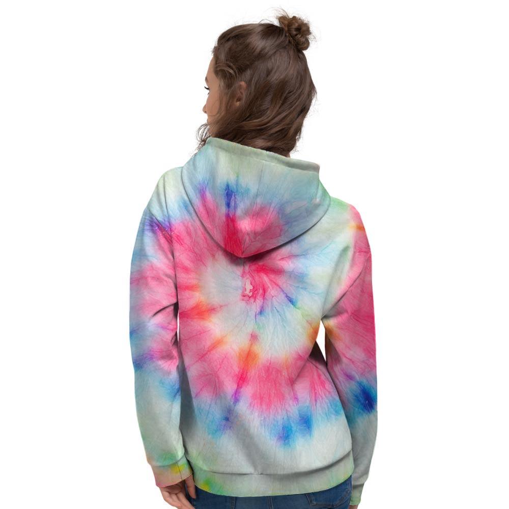 Rainbow Tie Dye Women's Hoodie-grizzshop