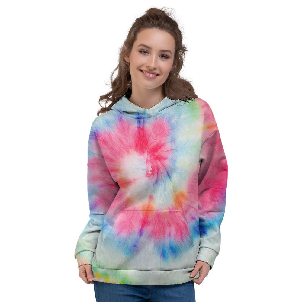 Rainbow Tie Dye Women's Hoodie-grizzshop