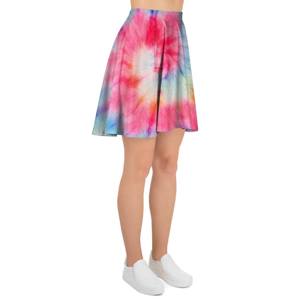 Rainbow Tie Dye Women's Skirt-grizzshop
