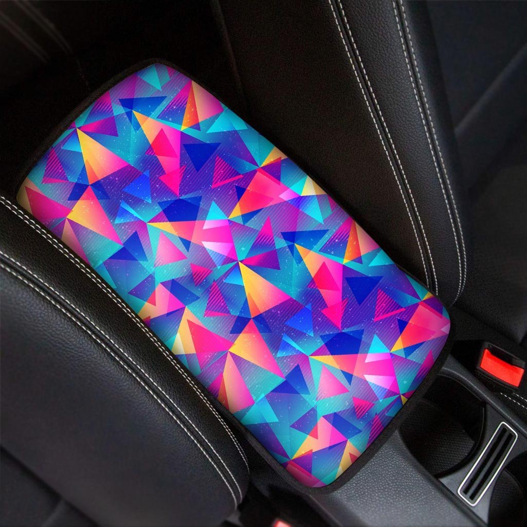 Rainbow Triangle Geometric Car Console Cover-grizzshop