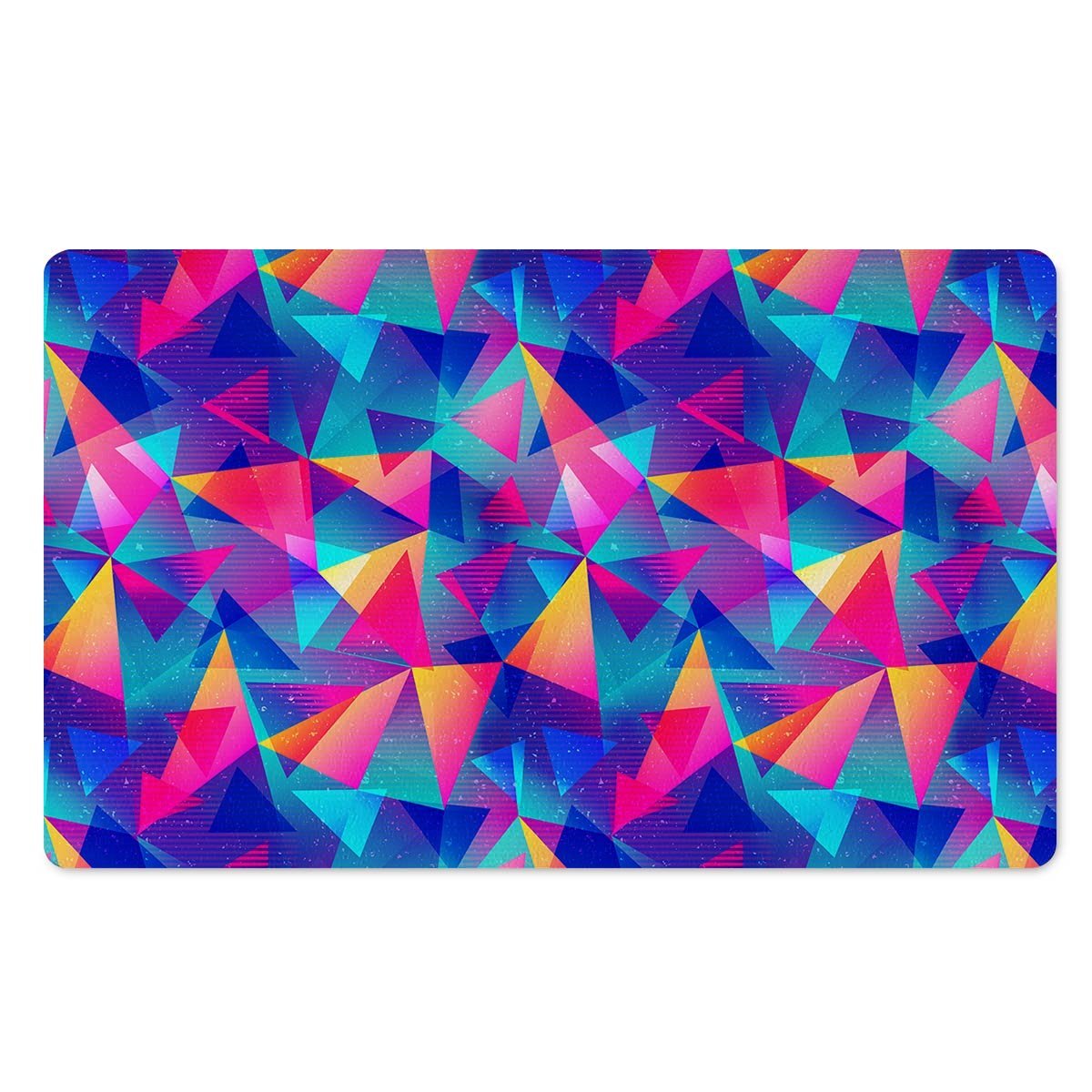 Rainbow Triangle Geometric Door Mat-grizzshop