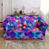 Rainbow Triangle Geometric Loveseat Cover-grizzshop