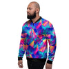 Rainbow Triangle Geometric Men's Bomber Jacket-grizzshop