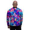 Rainbow Triangle Geometric Men's Bomber Jacket-grizzshop