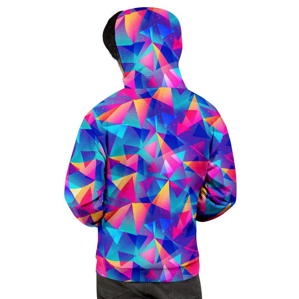 Rainbow Triangle Geometric Men's Hoodie-grizzshop