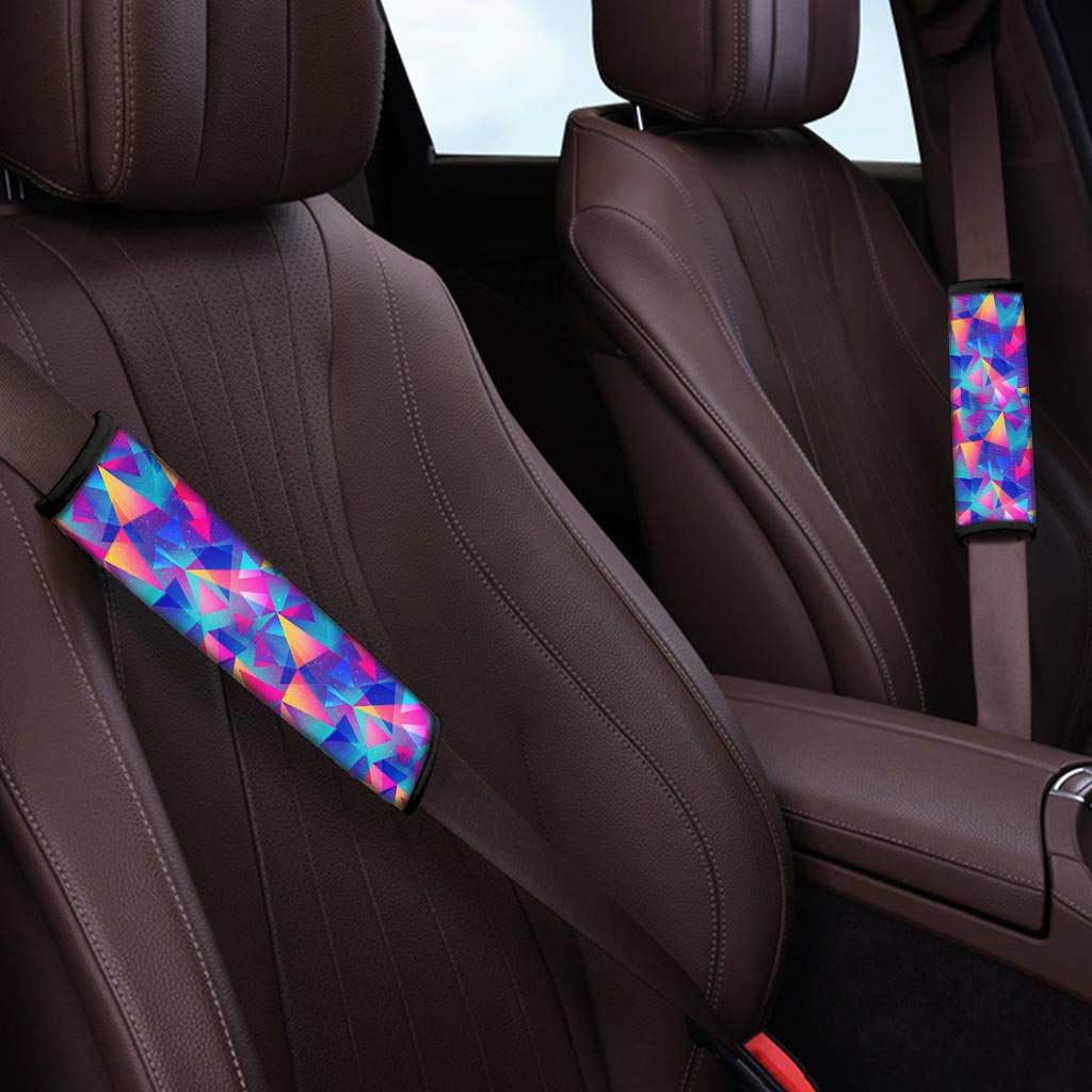 Rainbow Triangle Geometric Seat Belt Cover-grizzshop