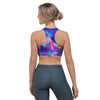 Rainbow Triangle Geometric Sports Bra-grizzshop