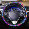 Rainbow Triangle Geometric Steering Wheel Cover-grizzshop