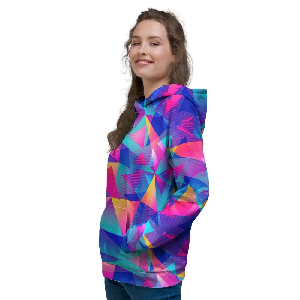 Rainbow Triangle Geometric Women's Hoodie-grizzshop