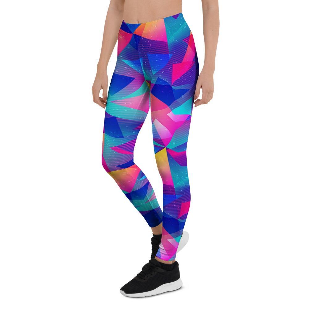 Rainbow Triangle Geometric Women's Leggings-grizzshop