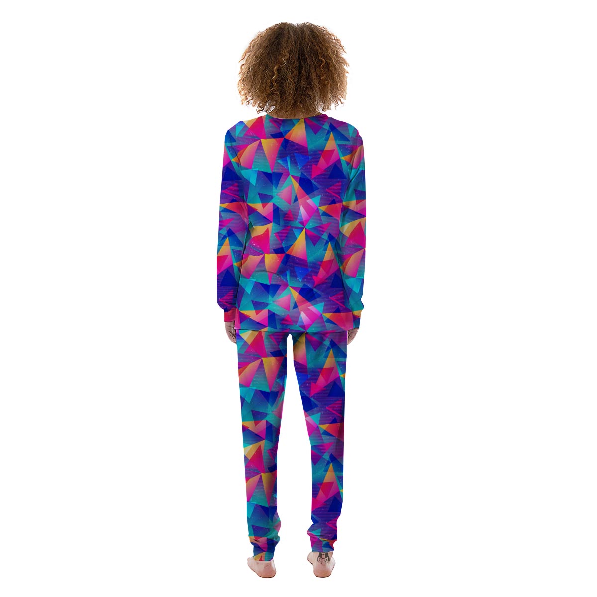 Rainbow Triangle Geometric Women's Pajamas-grizzshop