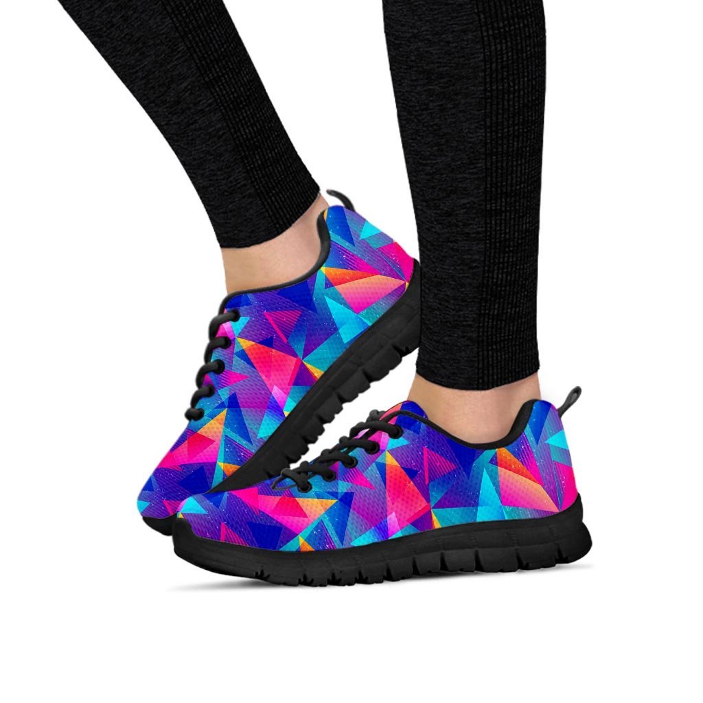 Rainbow Triangle Geometric Women's Sneakers-grizzshop