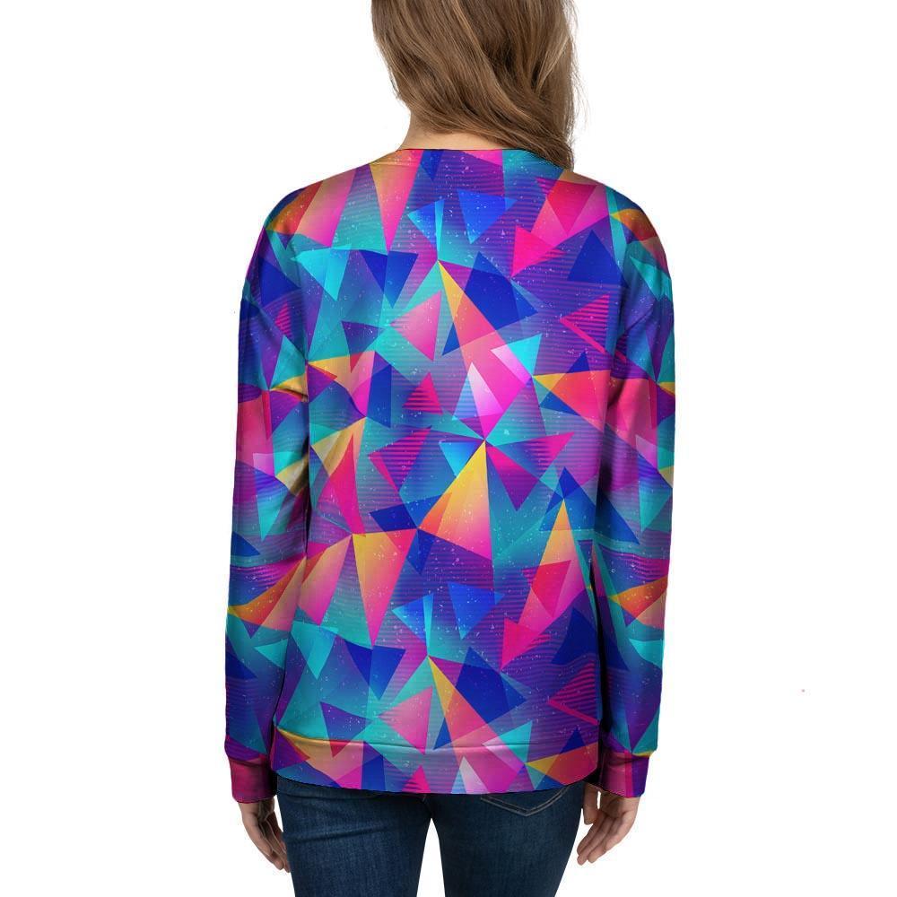 Rainbow Triangle Geometric Women's Sweatshirt-grizzshop