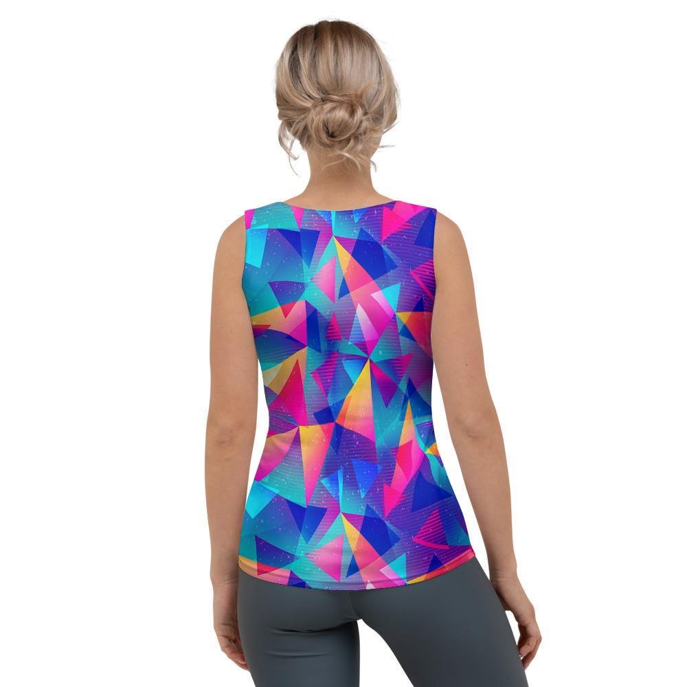 Rainbow Triangle Geometric Women's Tank Top-grizzshop