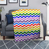 Rainbow Wave Striped Print Blanket-grizzshop