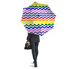 Rainbow Wave Striped Print Umbrella-grizzshop