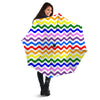 Rainbow Wave Striped Print Umbrella-grizzshop