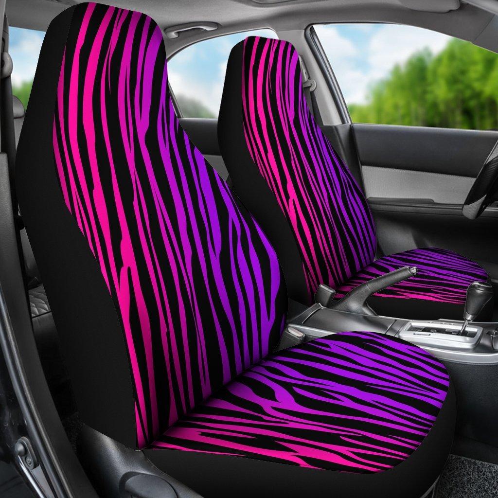 Rainbow Zebra Custom Car Seat Covers-grizzshop