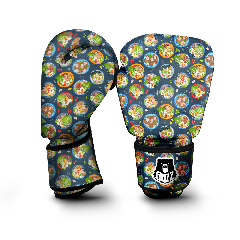 Ramen Udon Noodles In Bowl Print Pattern Boxing Gloves-grizzshop