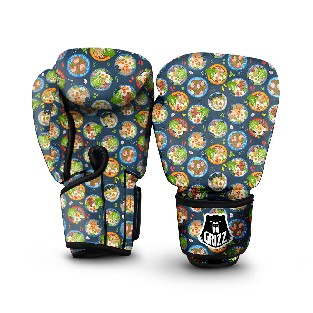 Ramen Udon Noodles In Bowl Print Pattern Boxing Gloves-grizzshop