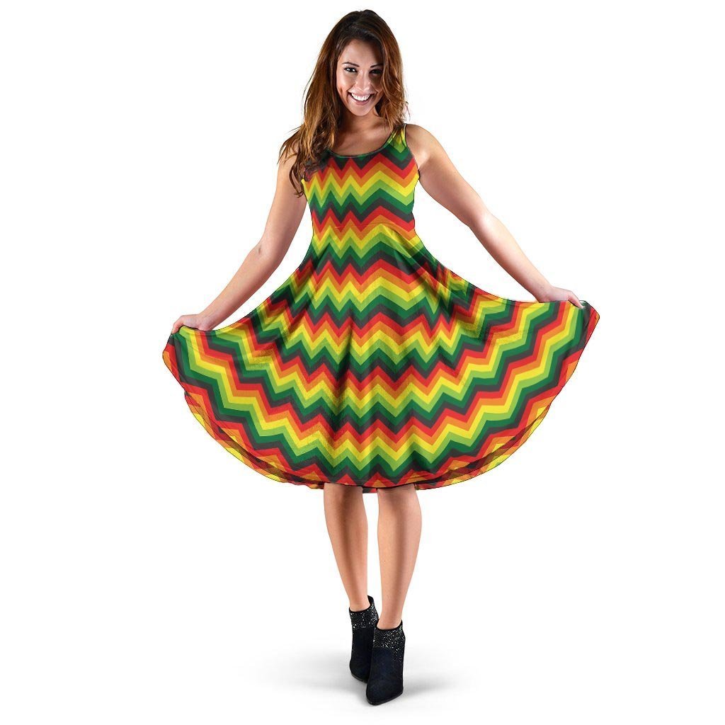 Rasta Jamaica Reggae Dress-grizzshop